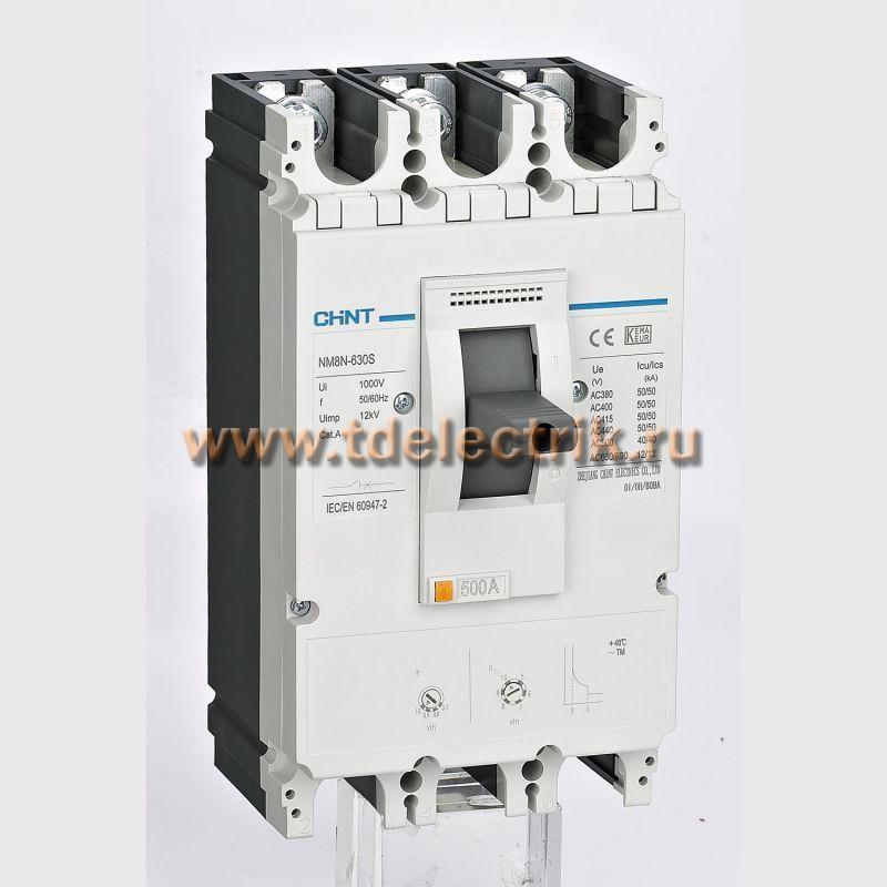 Фотография №1, Выключатель автоматический NM8NDC-800Q TM 3P 700А 70кА  с рег. термомаг. расцепителем (R)
