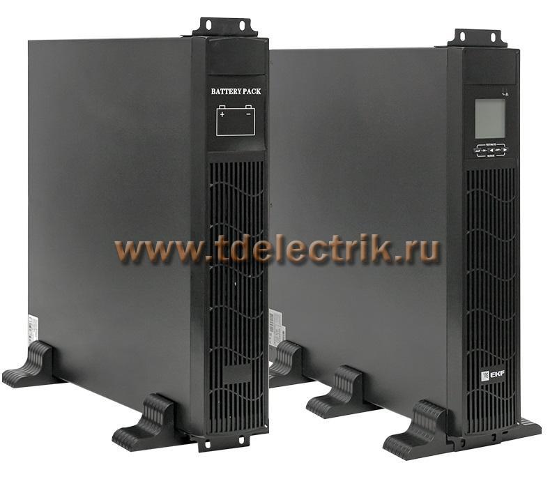 Фотография №1, Источник Бесперебойного Питания двойного преобразования  E-Power SW900pro-RTB 3000 ВА PROxima, для монтажа в стойку, c АКБ 9 х 12В_7 Ач