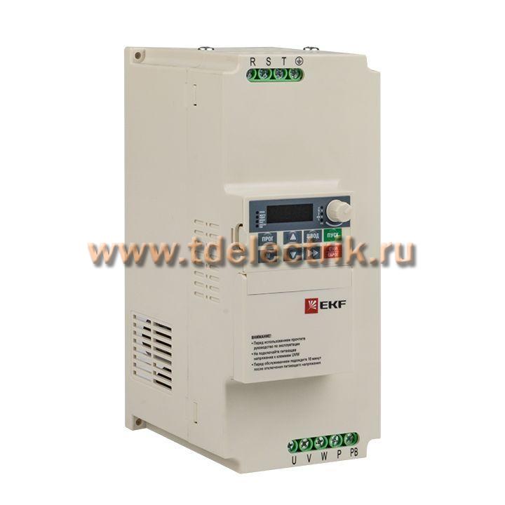 Фотография №1, Преобразователь частоты 7,5 кВт 3х400В VECTOR-80 EKF Basic