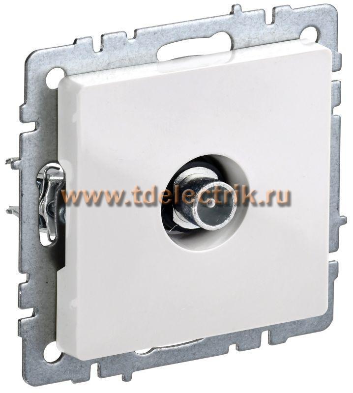 Фотография №1, BRITE Розетка TV проходная РТВ10-0-БрБ бел. IEK