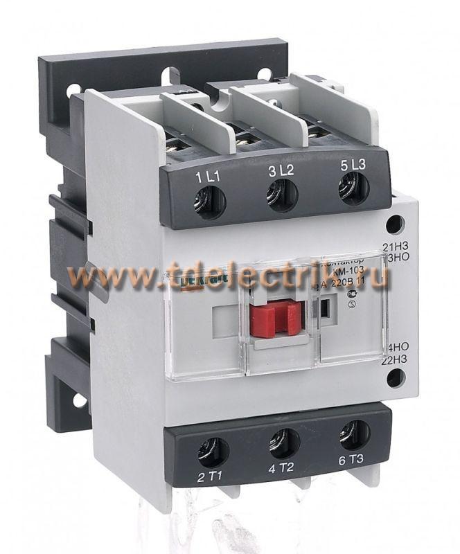 Фотография №1, Контактор 80А 380В АС3 1НО+1НЗ КМ-103 DEKraft