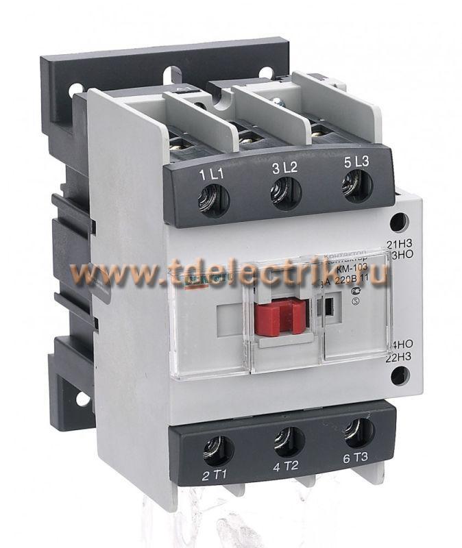 Фотография №1, Контактор 80А 220В АС3 1НО+1НЗ КМ-103 DEKraft