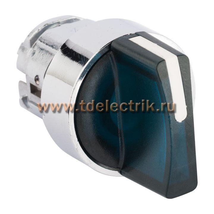 Фотография №1, Исполнительный механизм переключателя ХB4 синий на 2 положения с фиксацией, без подсветки с короткой ручкой EKF PROxima