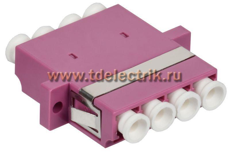 Фотография №1, Адаптер оптический проходной LC-quad OM4 UPC