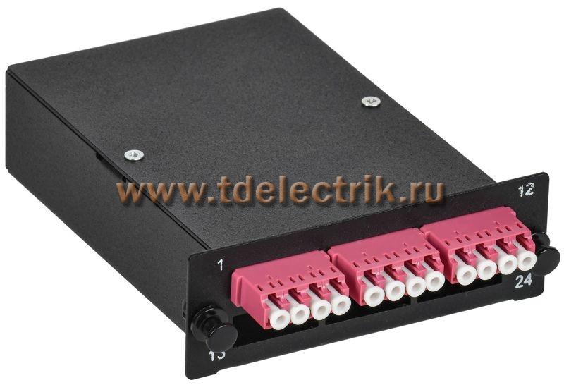 Фотография №1, Кассета для кросса ST OM4 MTP female 3хLC-quad (12 ОВ)