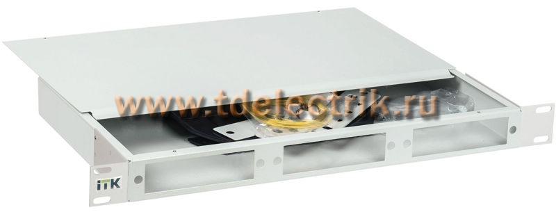 Фотография №1, Кросс оптический 1U укомплектованный LC (duplex) 12шт (OS2) черный