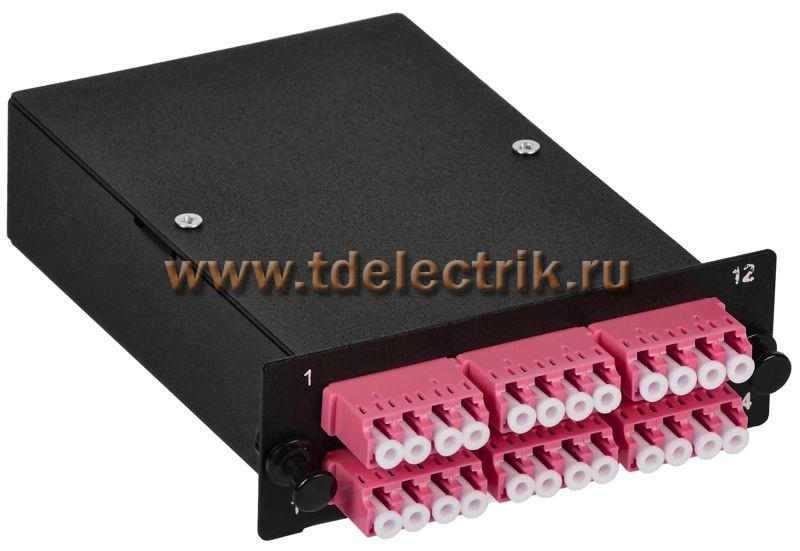 Фотография №1, Кассета для кросса ST OM4 MPO female 6хLC-quad (24 ОВ)