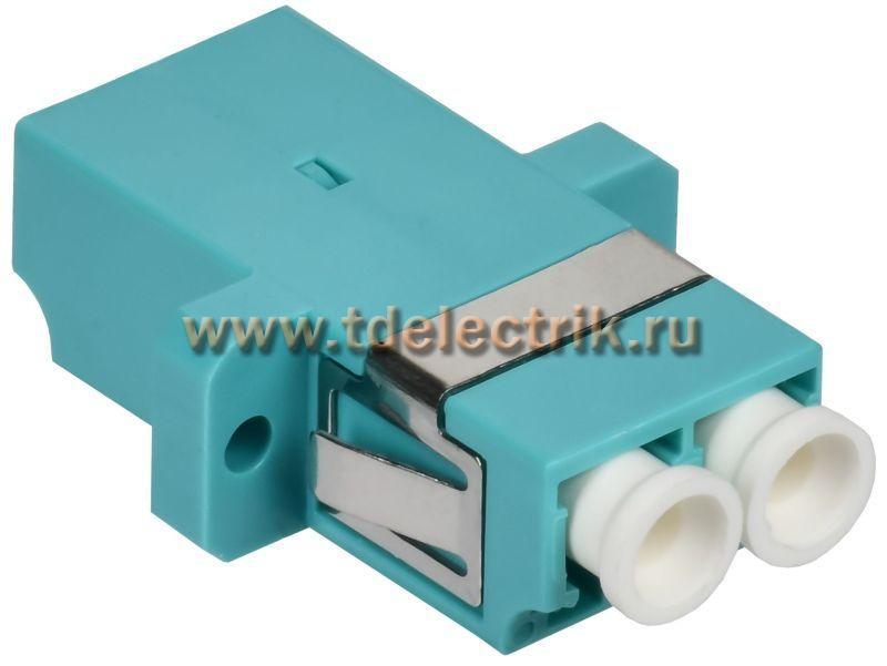 Фотография №1, Адаптер оптический проходной LC-duplex OM3 UPC