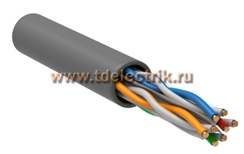 Фотография №1,  Витая пара U/UTP кат.6 4x2х23AWG solid LSZH нг(А)-HF серый (305м)