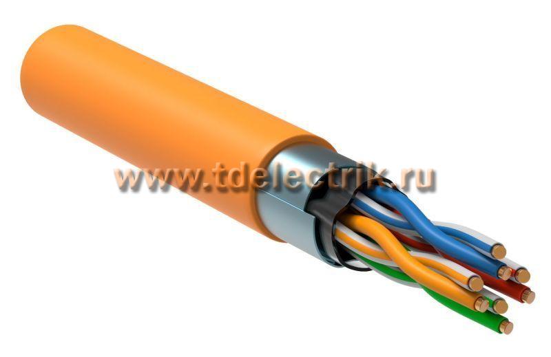 Фотография №1,  Витая пара F/UTP кат.5E 4x2х24AWG solid LSZH нг(А)-HF оранжевый (305м)