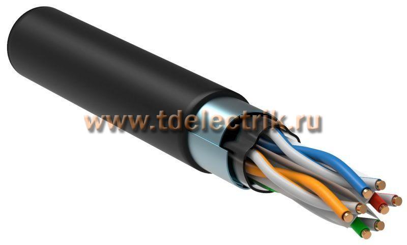 Фотография №1,  Витая пара F/UTP кат.6 4х2х23AWG solid LDPE черный (305м)