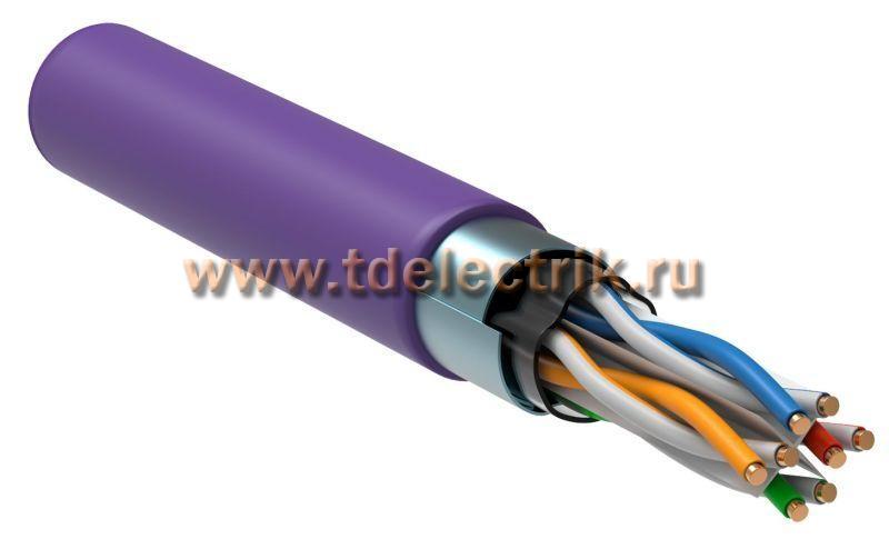 Фотография №1,  Витая пара F/UTP кат.6 4х2х23AWG solid LSZH нг(А)-HF фиолетовый (305м)