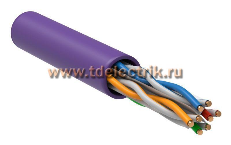 Фотография №1,  Витая пара U/UTP кат.6 4х2х23AWG solid LSZH нг(А)-HF фиолетовый (305м)
