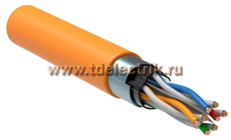 Фотография №1,  Витая пара F/UTP кат.6 4x2х23AWG solid LSZH нг(А)-HF оранжевый (305м)