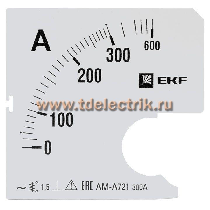 Фотография №1, Шкала сменная для A721 300/5А-1,5 EKF PROxima