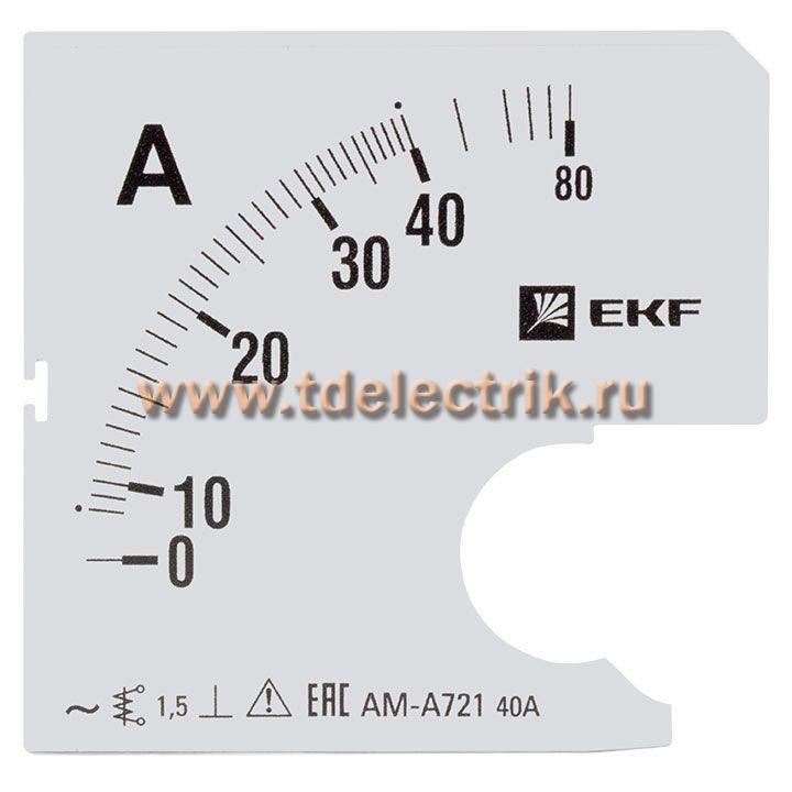 Фотография №1, Шкала сменная для A721 80/5А-1,5 EKF PROxima