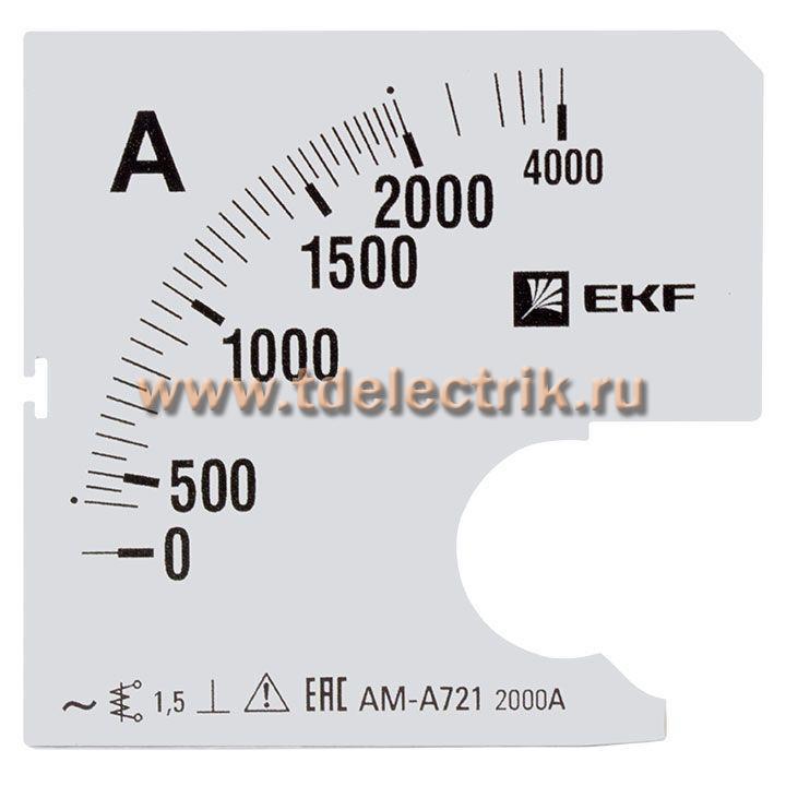 Фотография №1, Шкала сменная для A721 2000/5А-1,5 EKF PROxima