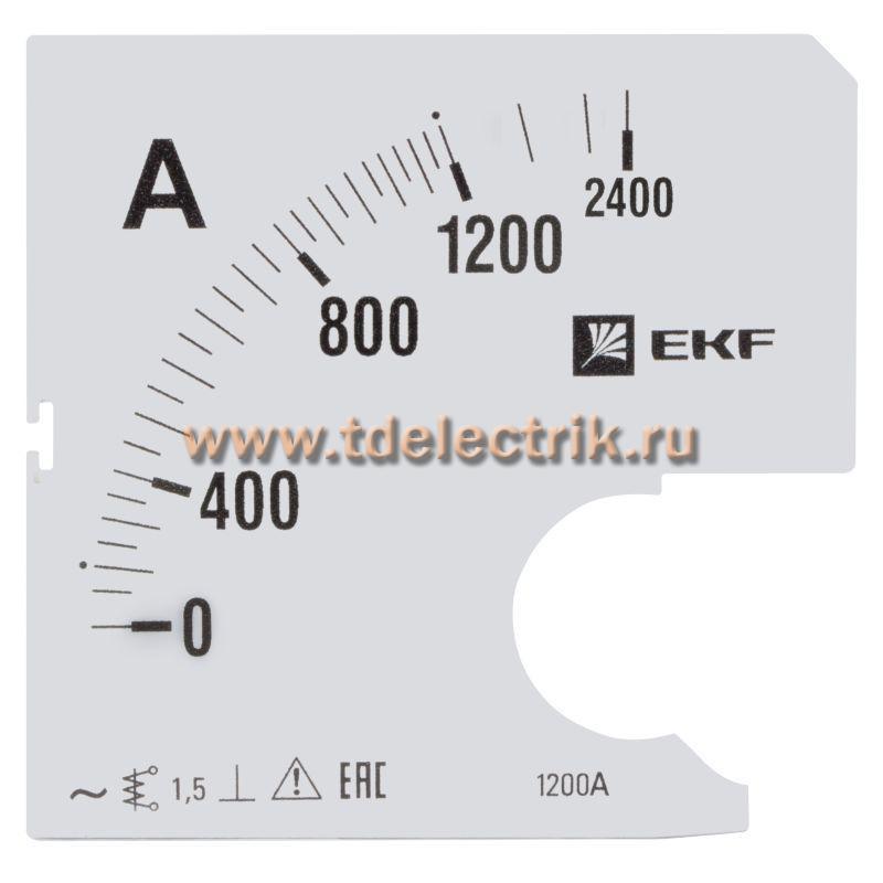 Фотография №1, Шкала сменная для A961 1200/5А-1,5 EKF PROxima