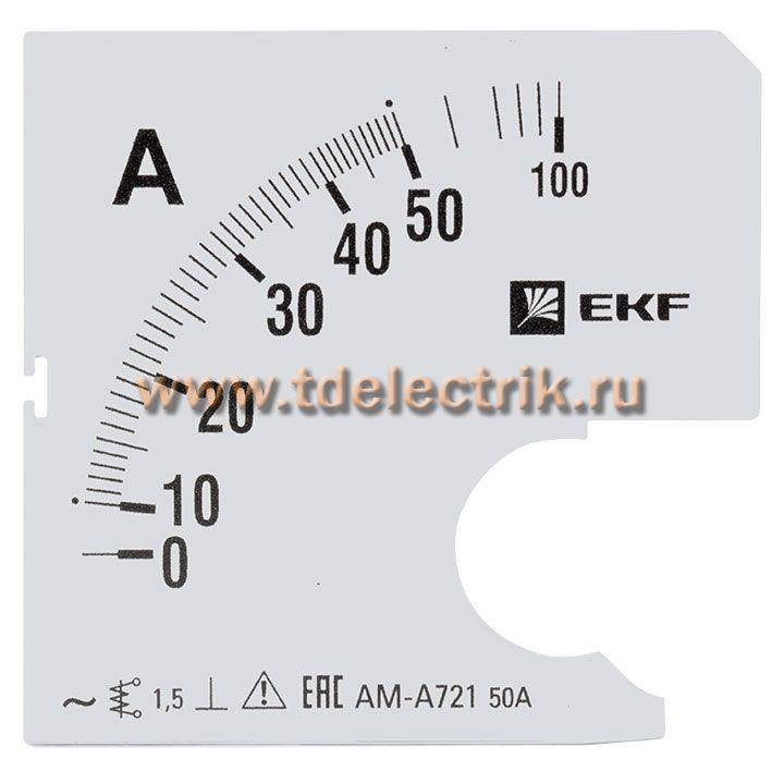 Фотография №1, Шкала сменная для A721 50/5А-1,5 EKF PROxima