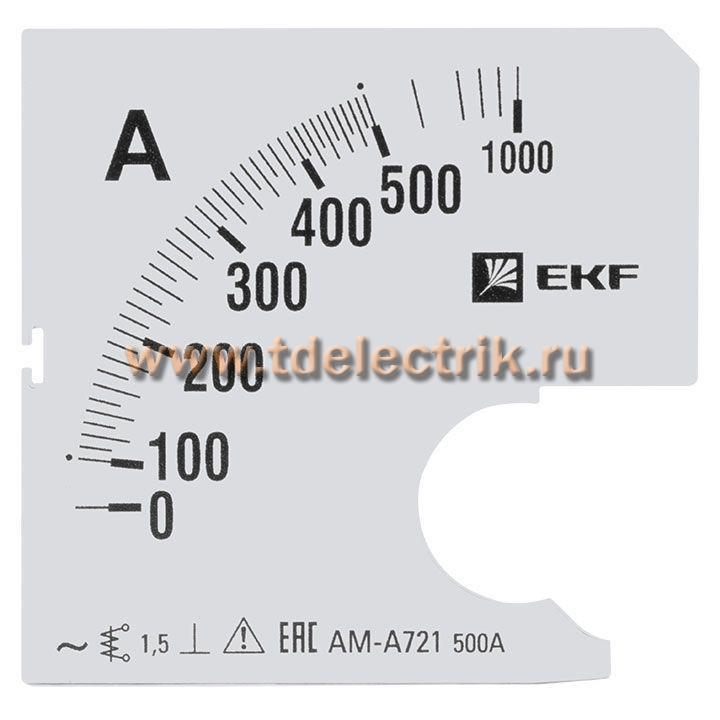 Фотография №1, Шкала сменная для A721 500/5А-1,5 EKF PROxima
