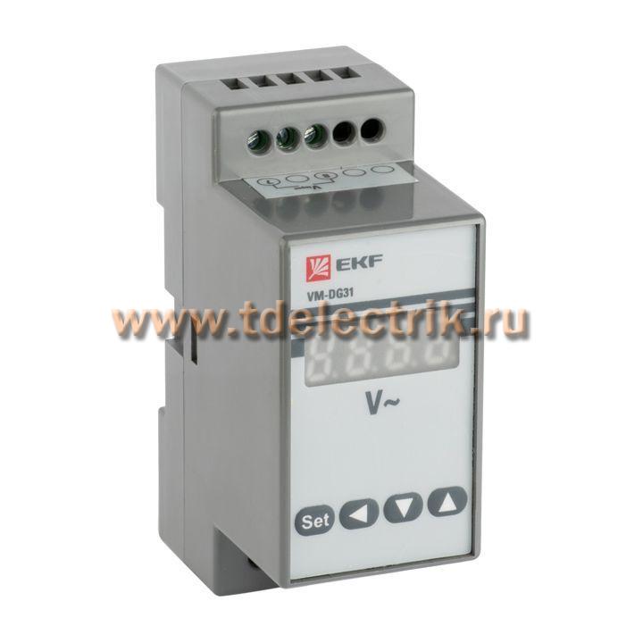 Фотография №1, VD-G31 Вольтметр цифровой на DIN однофазный EKF PROxima