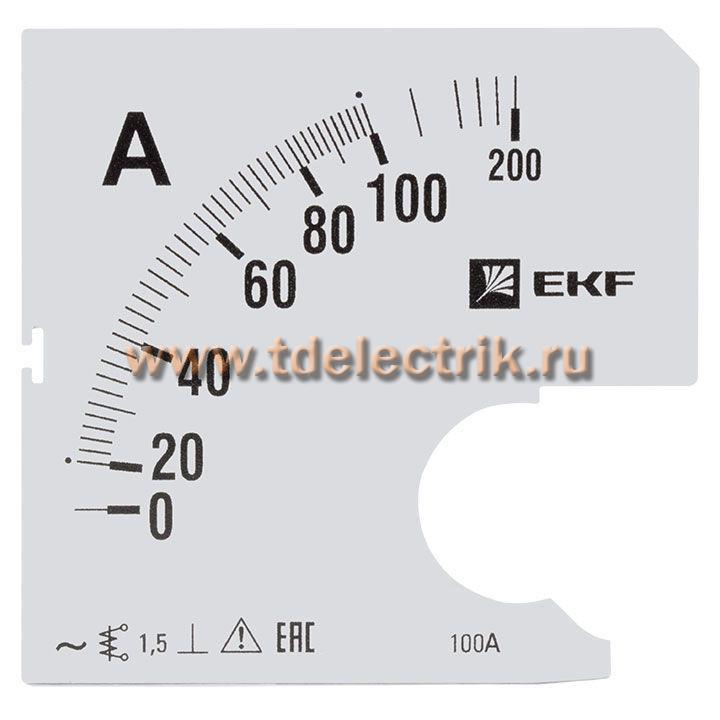 Фотография №1, Шкала сменная для A961 100/5А-1,5 EKF PROxima