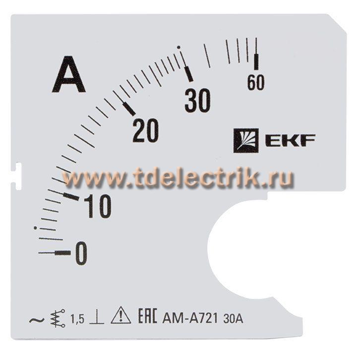 Фотография №1, Шкала сменная для A721 30/5А-1,5 EKF PROxima