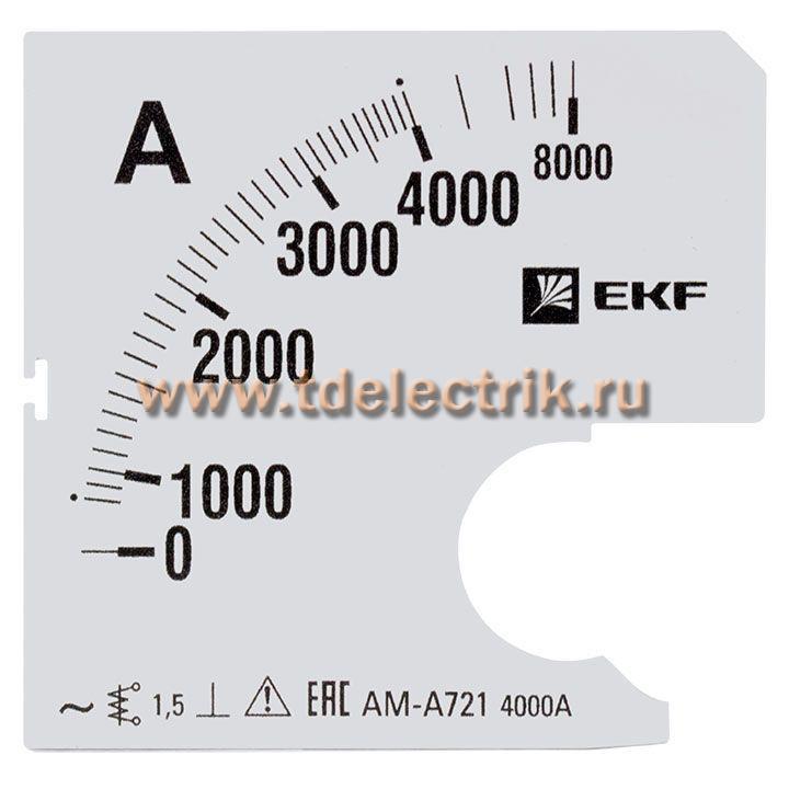 Фотография №1, Шкала сменная для A721 4000/5А-1,5 EKF PROxima
