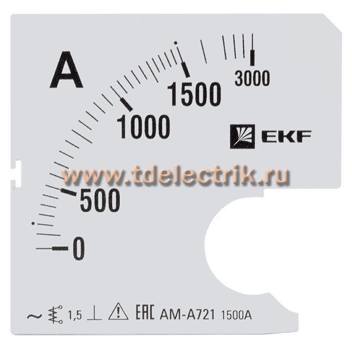 Фотография №1, Шкала сменная для A721 1500/5А-1,5 EKF PROxima
