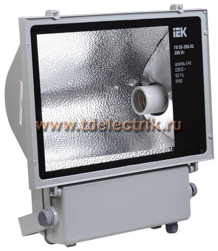 Фотография №1, Прожектор ГО03-250-02 250Вт E40 асимметричный IP65 + ТТУ IEK