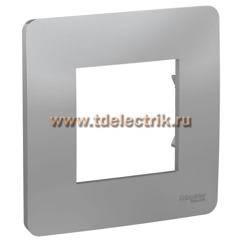 Фотография №1, UNICA STUDIO рамка 1-постовая, алюминий
