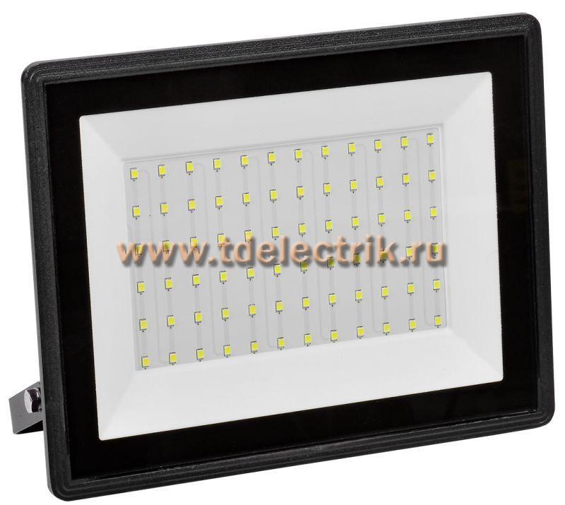 Фотография №1, Прожектор LED СДО 06-100 IP65 4000К черный IEK