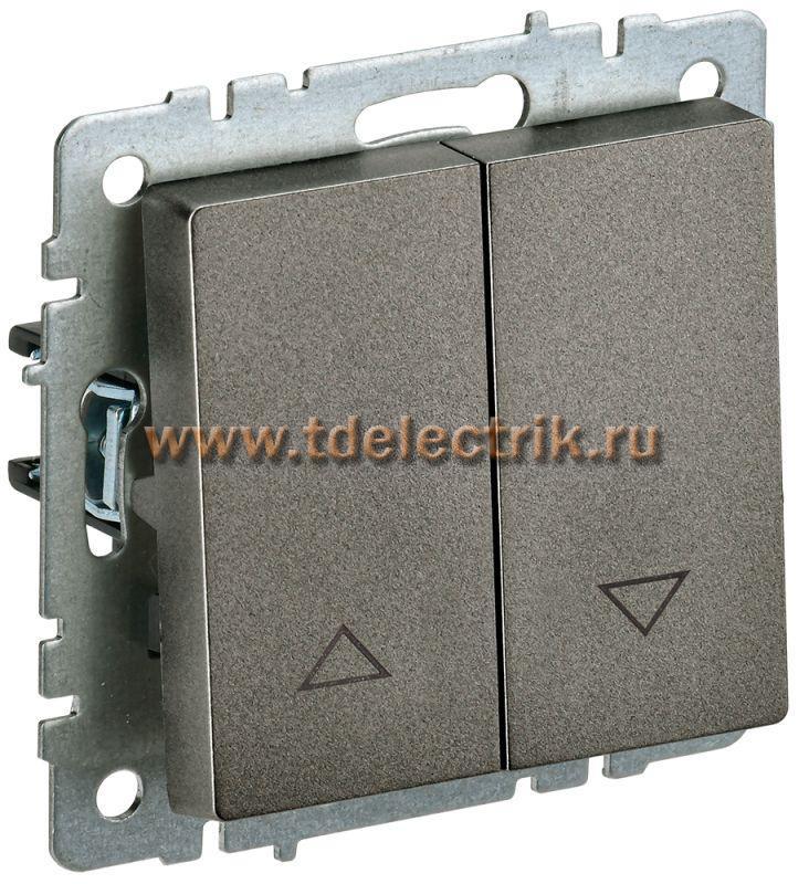 Фотография №1, BRITE Выключатель жалюзи 10А ВС10-1-5-БрТБ бр. IEK