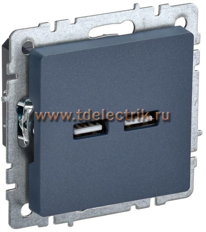 Фотография №1, BRITE Розетка USB A+A 3,1А РЮ10-1-БрМ мар. IEK