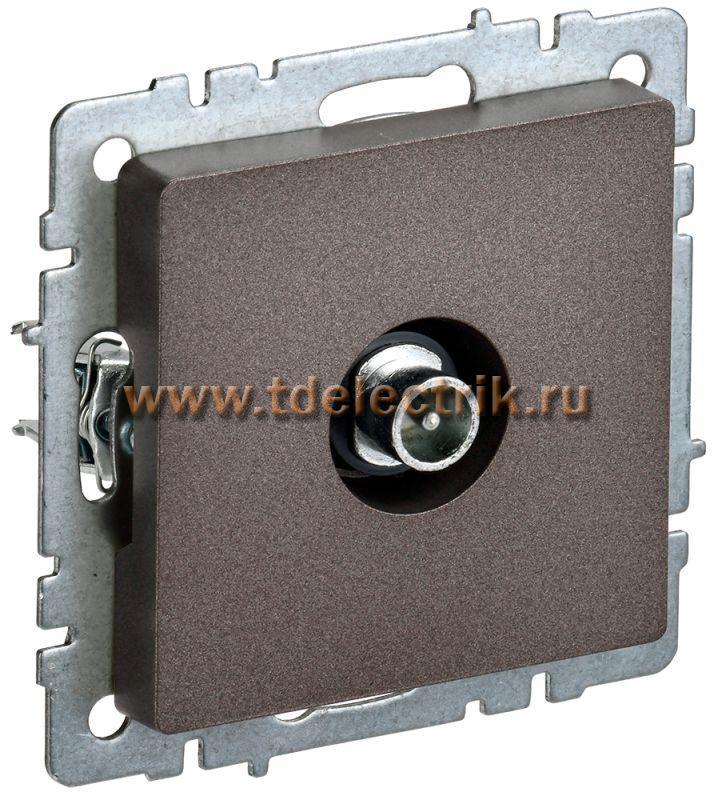 Фотография №1, BRITE Розетка TV проходная РТВ10-0-БрТБ бр. IEK