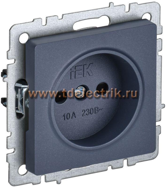 Фотография №1, BRITE Розетка без з/к с з/ш 10А РСш10-2-БрМ мар. IEK