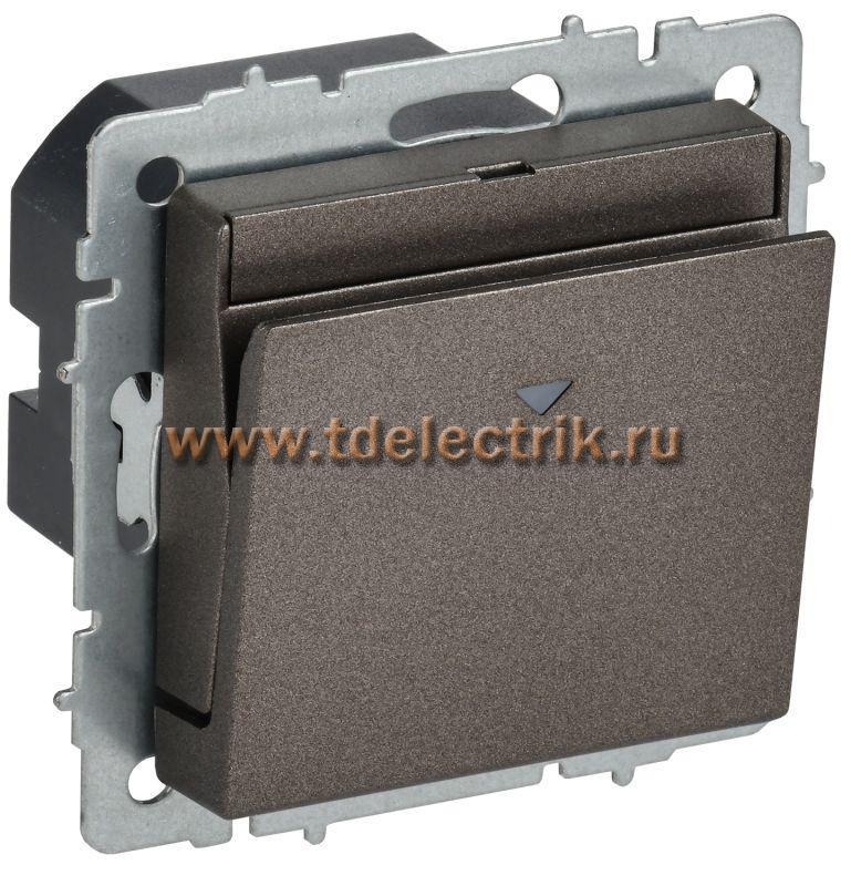 Фотография №1, BRITE Выключатель карточный 30А ВС10-1-8-БрТБ бр. IEK