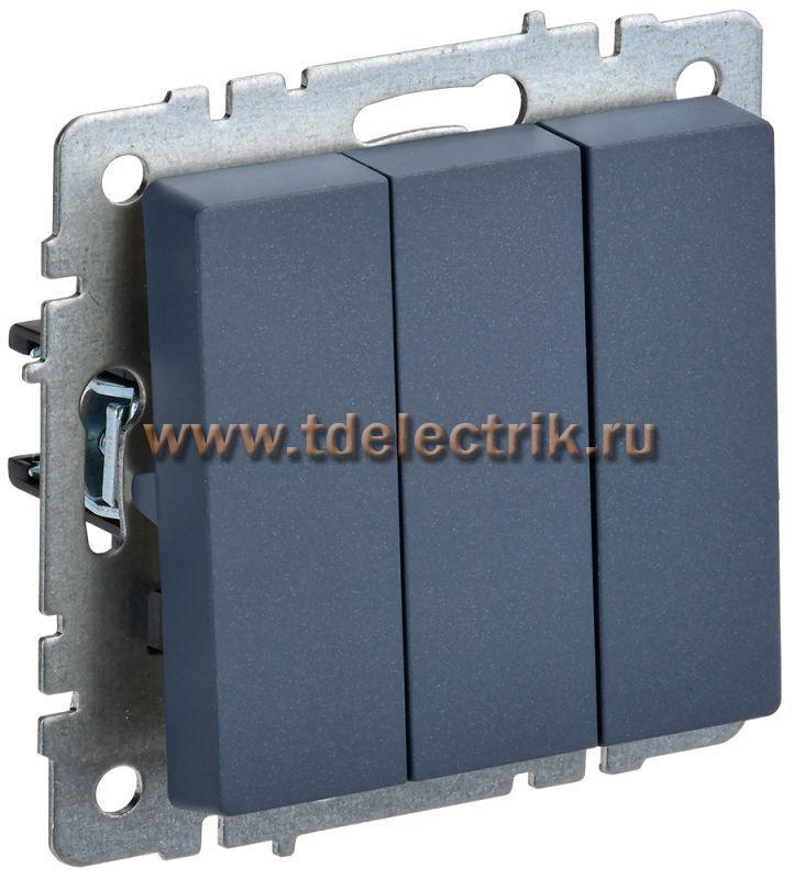 Фотография №1, BRITE Выключатель 3-кл. 10А ВС10-3-0-БрМ мар. IEK