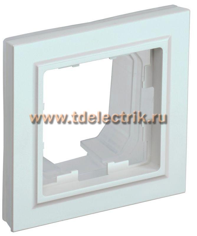 Фотография №1, BRITE Рамка 1-мест. IP44 РУ-1-БрЖ-44 жемч. IEK