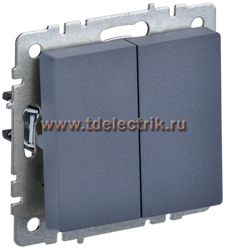 Фотография №1, BRITE Выключатель 2-кл. прох. 10А ВС10-2-6-БрМ мар. IEK