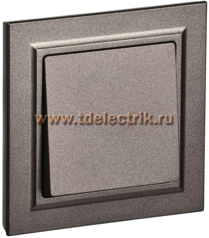 Фотография №1, BRITE Выключатель 1-кл. 10А в сб. ВСР10-1-0-БрТБ бр. IEK