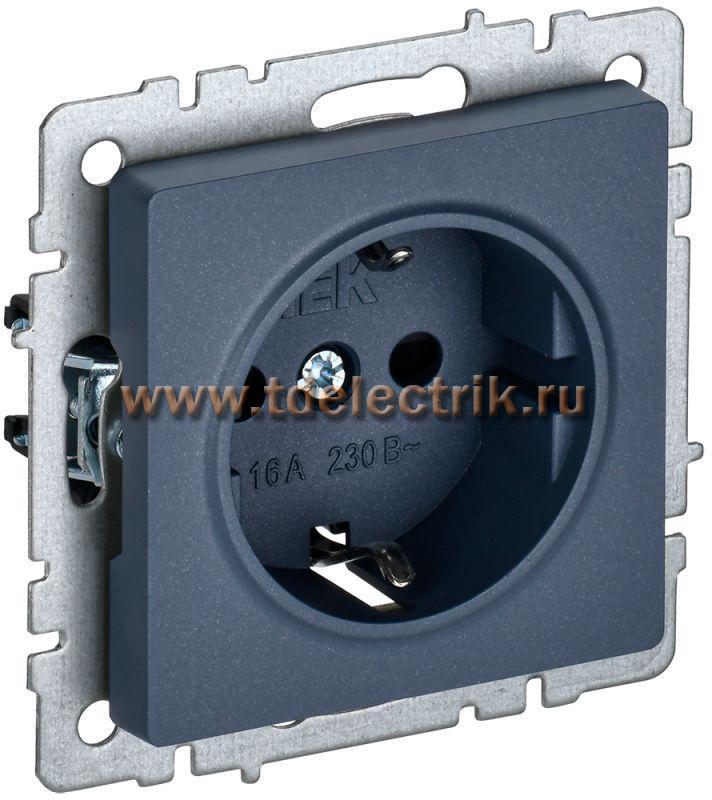 Фотография №1, BRITE Розетка с з/к/ш 16А РС14-1-0-БрМ мар. IEK