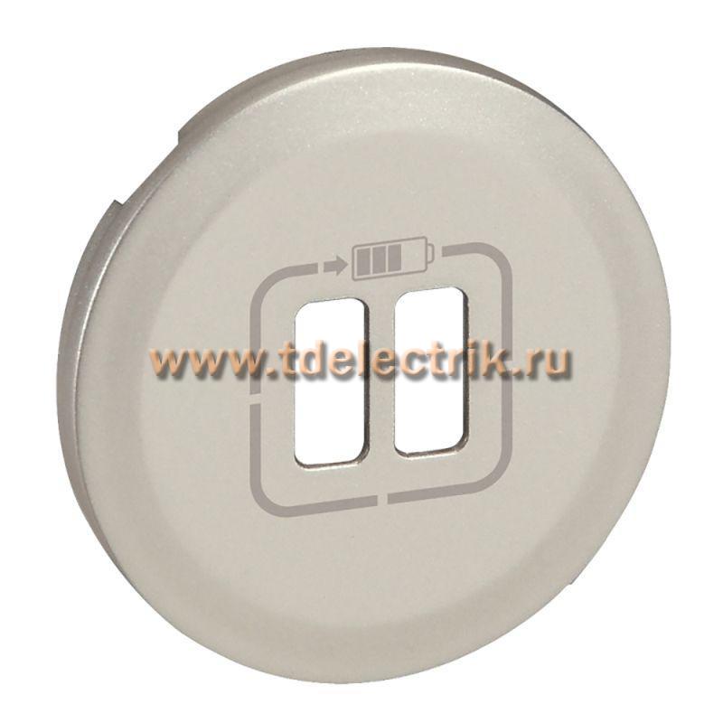 Фотография №1, Celiane Панель лицевая розетки USB, титан