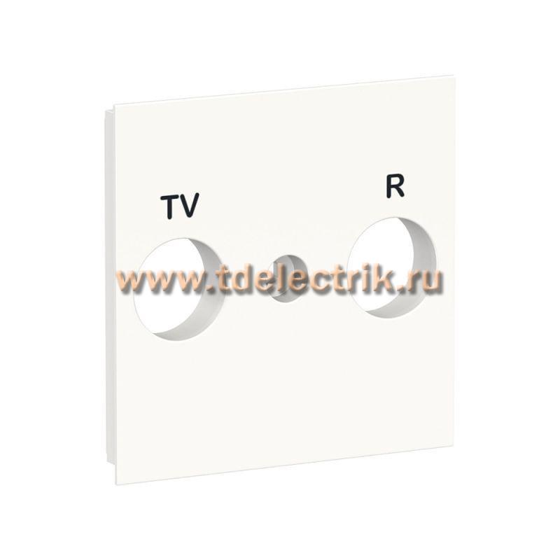 Фотография №1, UNICA NEW ЛИЦЕВАЯ ПАНЕЛЬ TV/FM розетки, белый