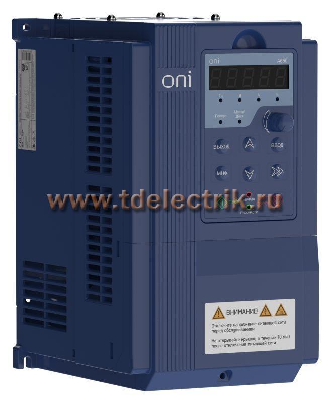 Фотография №1, Преобразователь частоты A650 380В 3Ф 11кВт 25А M ONI