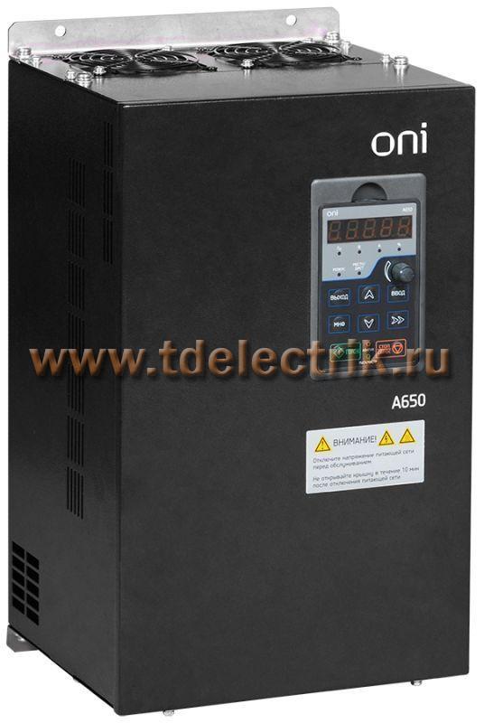 Фотография №1, Преобразователь частоты A650 380В 3Ф 55kW 112А ONI
