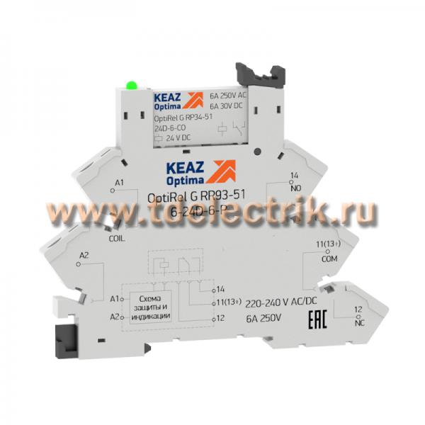 Фотография №1, OptiRel G RM38 Релейный модуль 6 А
