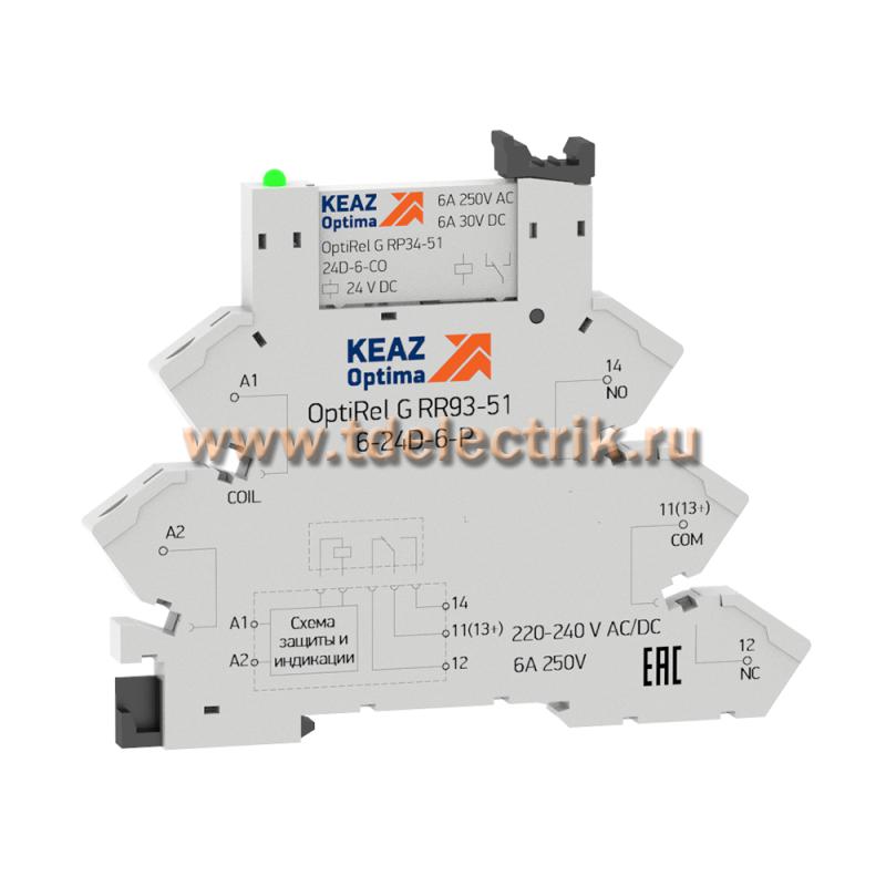 Фотография №1, Релейный модуль OptiRel G RM38-61-220-240U-6-P-CO