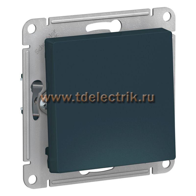 Фотография №1, ATLASDESIGN Выключатель с самовозвратом  сх.1  10АХ  механизм  изумруд