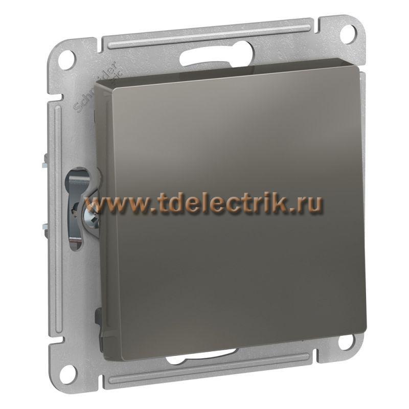 Фотография №1, ATLASDESIGN 1-клавишный Выключатель  сх.1  10АХ  механизм  сталь